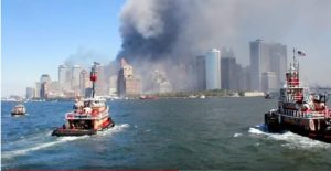 boats rescuing people during 9-11