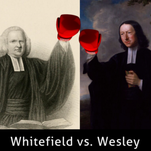 image of whitefield and wesley with boxing gloves