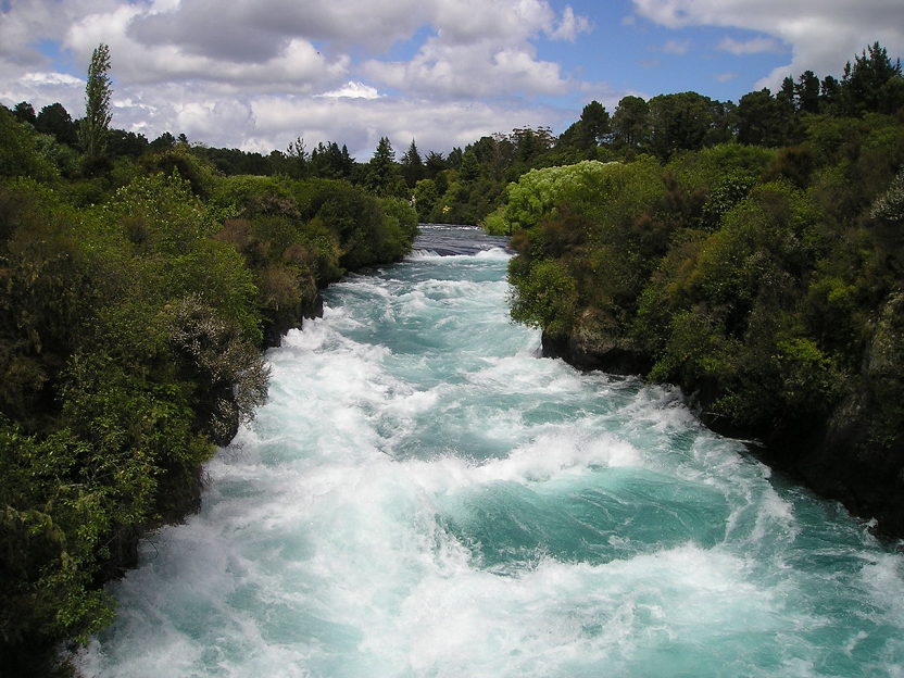 photo of river with rolling water