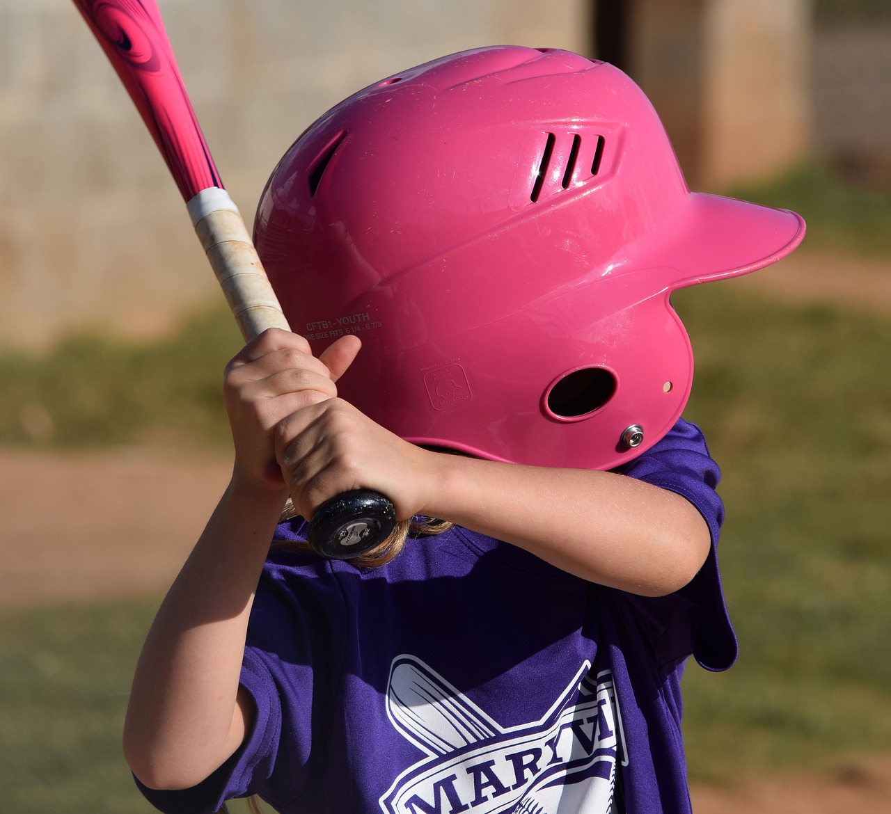 girl batting