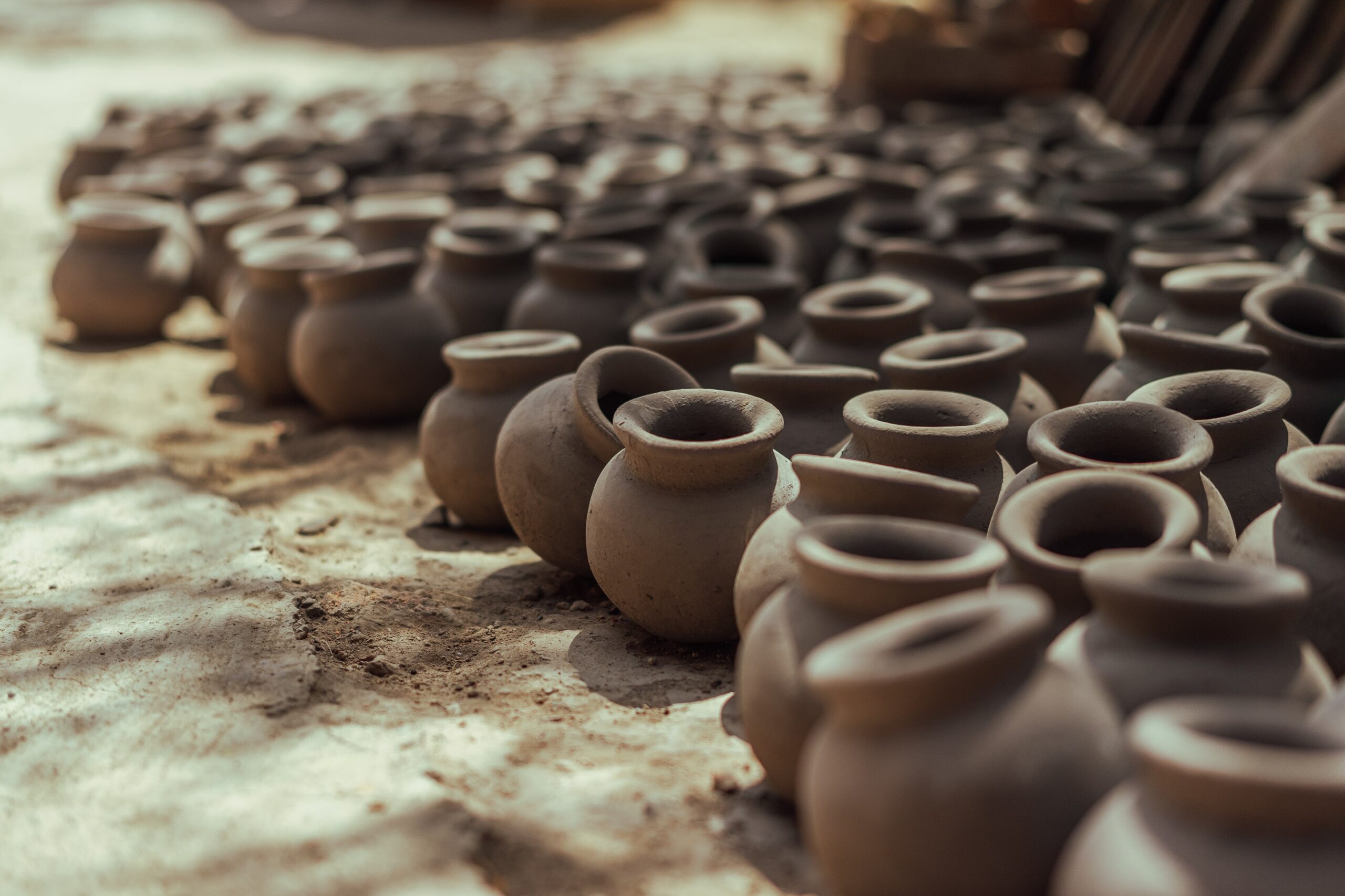 image of a group of clay jars